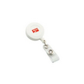 White Retractable Badge Reel